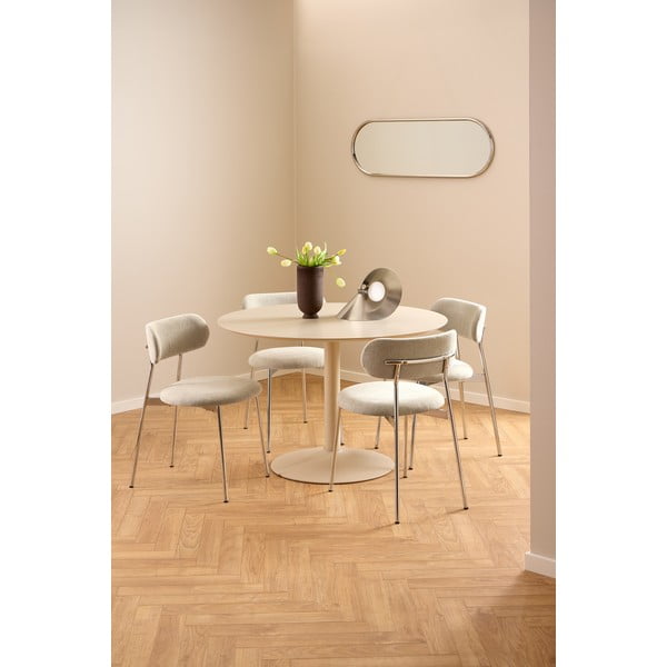 Кремав трапезен стол Lyric – Actona-image-2