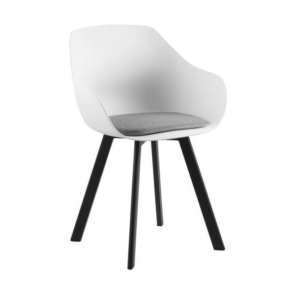 Комплект от 2 светлосиви трапезни стола с метални крака Tina - Actona