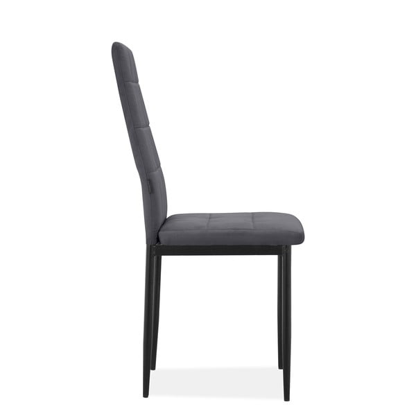 Антрацит кадифени трапезни столове в комплект от 2 бр. Becca – Støraa-image-4