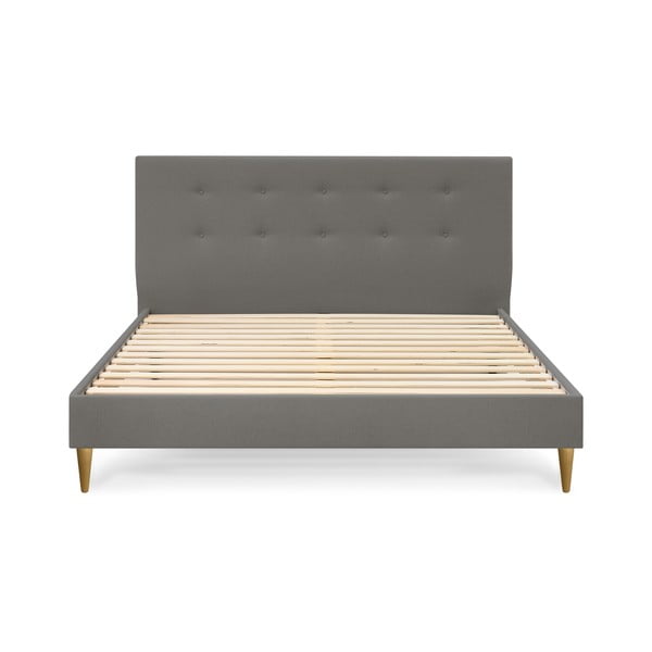 Антрацит тапицирано двойно легло с решетка 180x200 cm Rory - Bobochic Paris-image-2