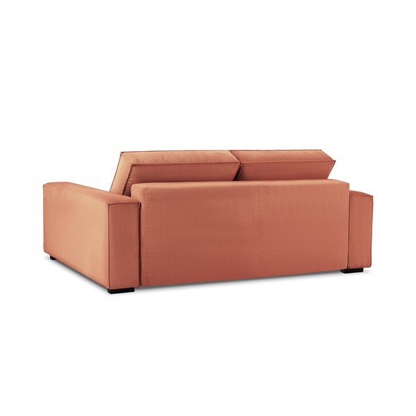 Розов велурен разтегателен диван Azalea - Mazzini Sofas-image-4