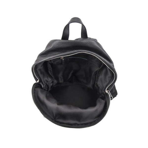 Černý kožený batoh Roberta M Tiara-image-3