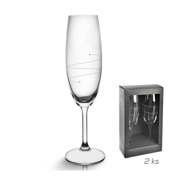 Чаши за пенливо вино в комплект от 2 броя 220 ml - Orion-image-2