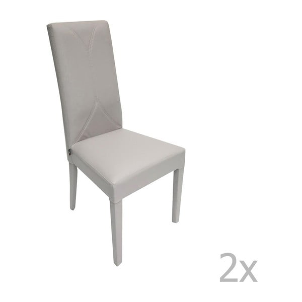 Sada 2 šedých židlí Esidra Roque