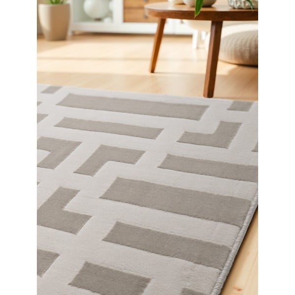 Сиво-кремава пътека 80x240 cm Perles Onyx – Elle Decoration-image-3