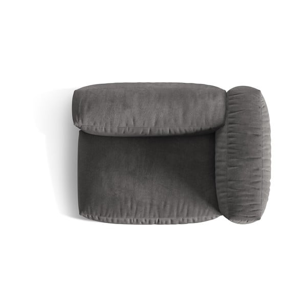 Сив кадифен модул за диван (десен ъгъл) Martina – Micadoni -image-3