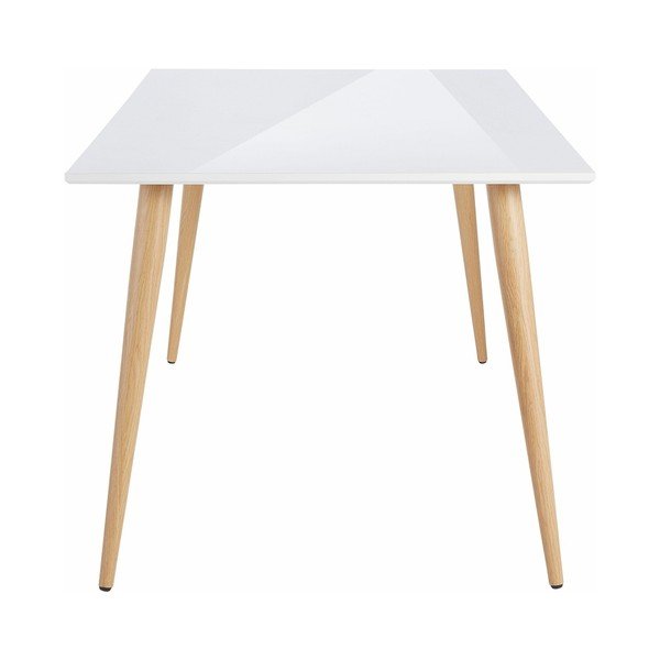 Lesklý bílý jídelní stůl Støraa Canton , 160 x 90 cm-image-2