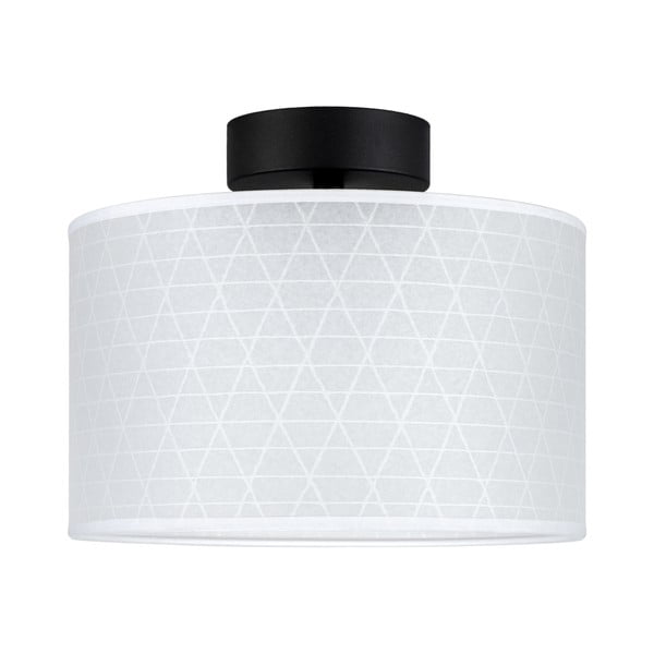 Бяла лампа за таван с триъгълна шарка , ⌀ 25 cm Taiko - Sotto Luce