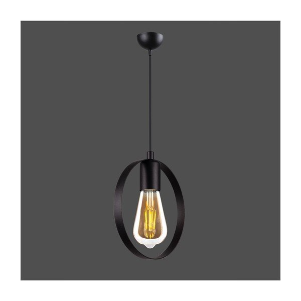 Черно висящо осветително тяло, височина 113 cm Circle - Squid Lighting-image-3