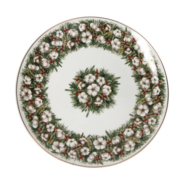 Порцеланова чиния с коледен мотив Piatto Portata , ⌀ 30,5 cm Batuffoli - Brandani