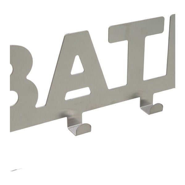 Матово сребро метален стелаж за врата 32 cm Bath – Casa Selección-image-2