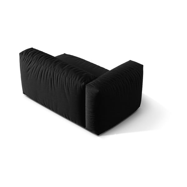 Черен модул за диван (ляв ъгъл) Martina – Micadoni Home-image-3