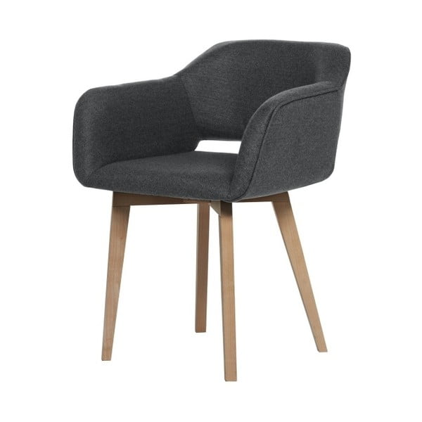 Antracitově šedá jídelní židle My Pop Design Oldenburg