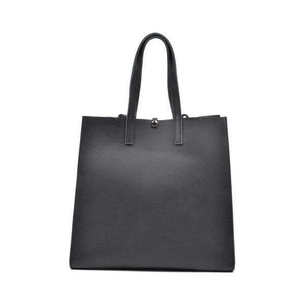 Черна кожена чанта Mangotti Vera - Mangotti Bags-image-4