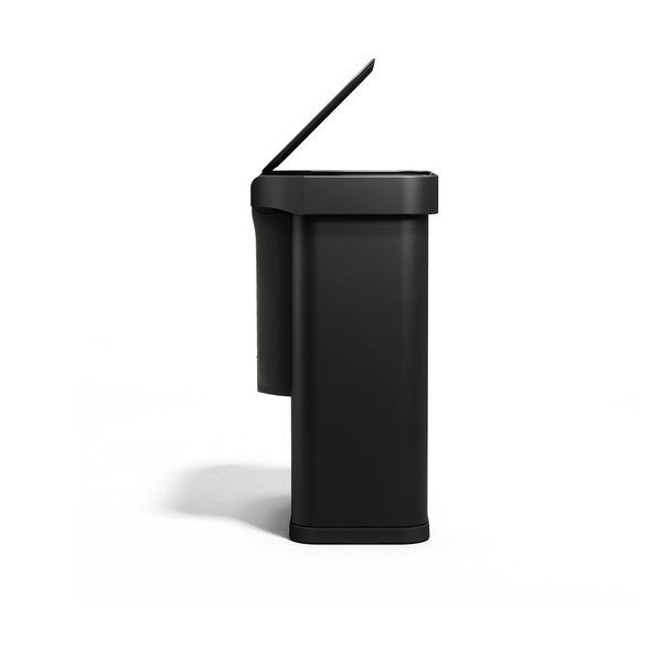 Черно безконтактно стоманено кошче за боклук 58 l Sensor – simplehuman-image-4