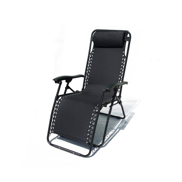 Черен метален градински стол Oxford - Rojaplast