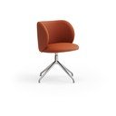 Оранжев тапициран трапезен стол Mogi – Teulat