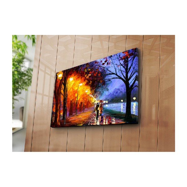 Живопис върху платно Есенна разходка, 70 x 45 cm - Wallity-image-2