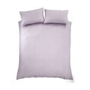 Двойно удължено крепово спално бельо в цвят лавандула 230x220 cm Heatset Wave – Catherine Lansfield