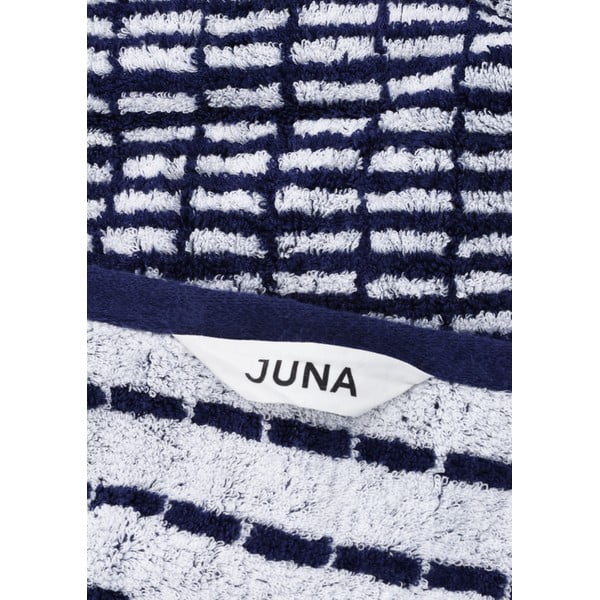 Бяла/синя кърпа от тери със смес от бамбук 50x100 cm Nuance – JUNA-image-2