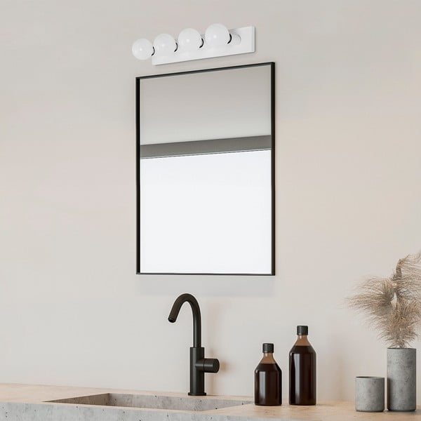 Бяла стенна лампа Mirro – Opviq lights-image-2