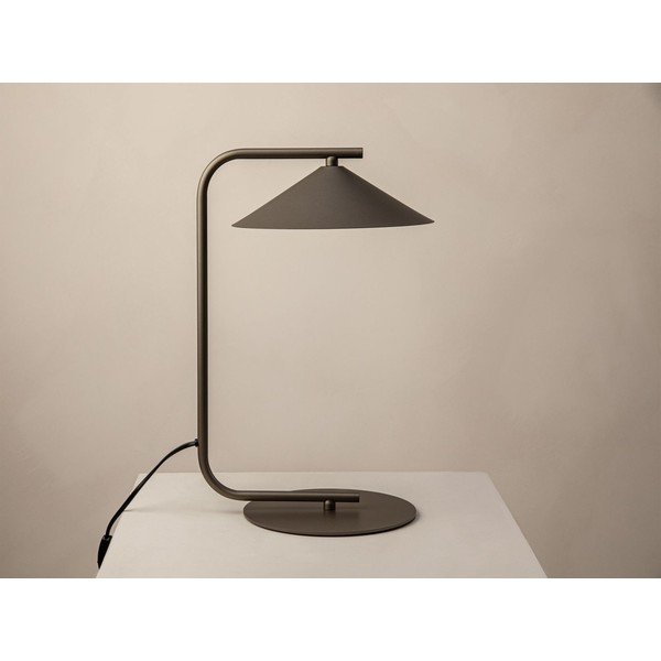 Кафява метална настолна лампа (височина 42 cm) Nocte – Micadoni -image-2