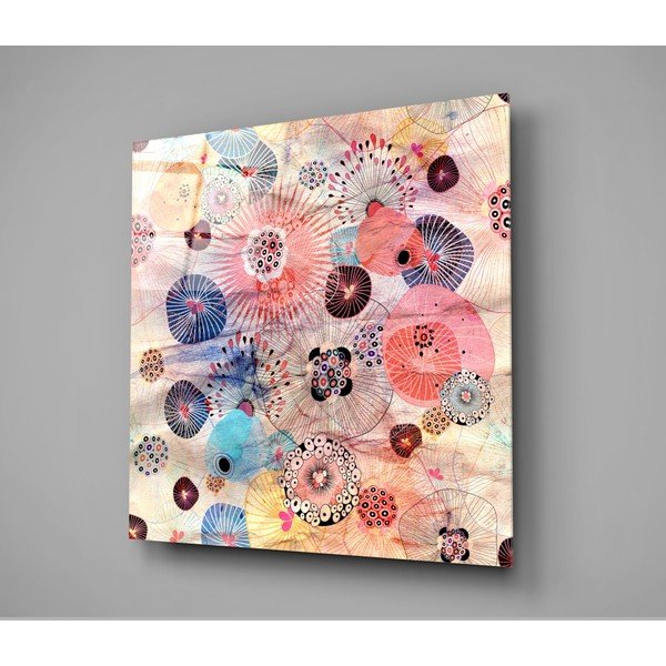 Картина върху стъкло , 40 x 40 cm Alternative Flowers - Insigne-image-3