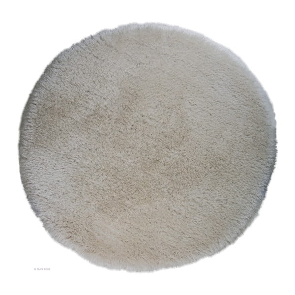 Kruhový bílý koberec Flair Rugs Pearl, 150 cm