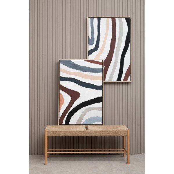 Картини в комплект 2 бр. с включена рамка/върху платно 63x93 cm Astratto – Premier Housewares-image-4