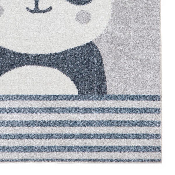 Светлосив детски килим 80x150 cm Vida Kids Panda – Think Rugs-image-3