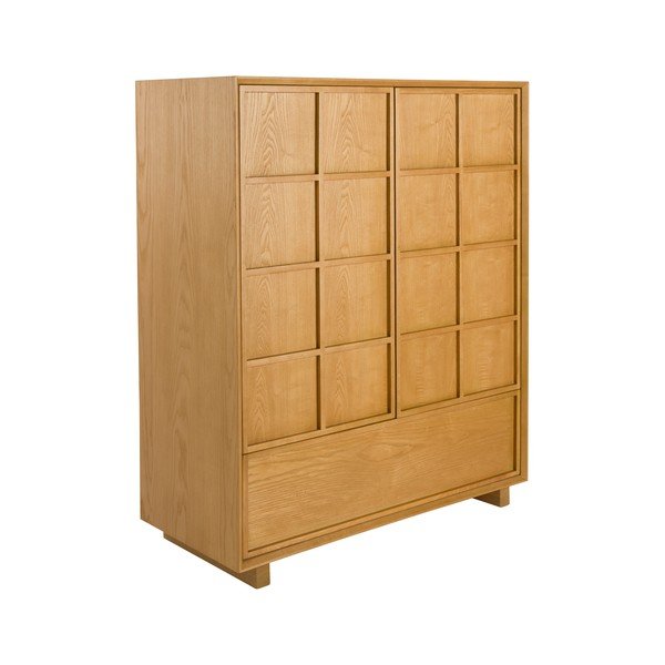 Шкафче от масивен ясен в естествен цвят 100x120x45 cm Raster – Zuiver-image-3