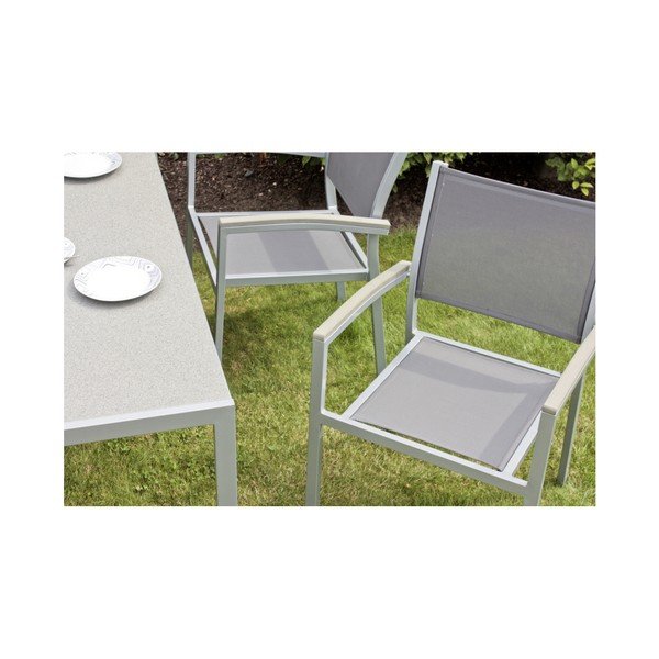 Сиво градинско кресло Grace – Garden Pleasure-image-4