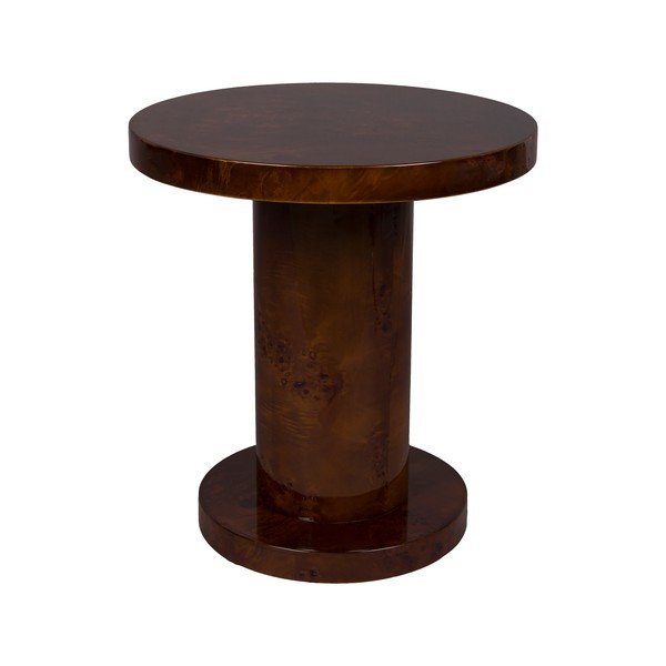 Кръгла странична масичка от декор от орех ø 46 cm Quinn – Dutchbone