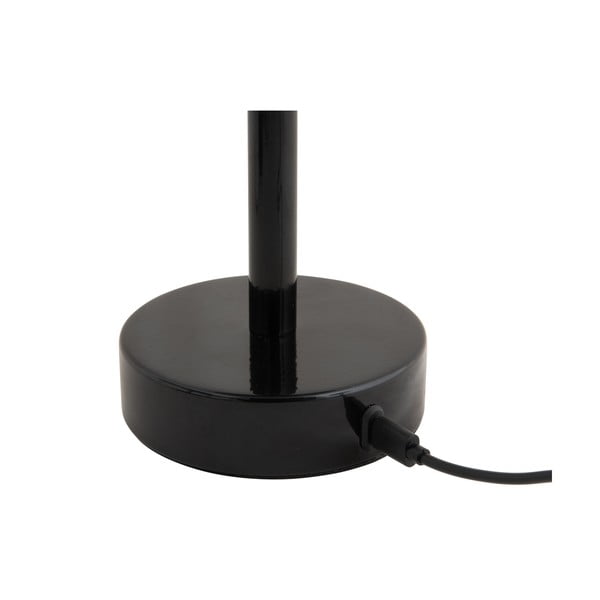 Черна LED настолна лампа с метален абажур (височина 24,5 cm) James – Leitmotiv-image-4