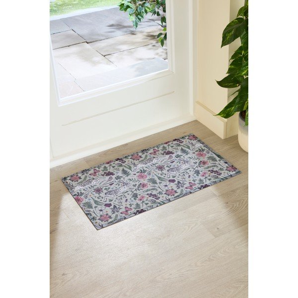 Изтривалка от PVC 40x70 cm Hare Wildflowers – Artsy Doormats-image-2
