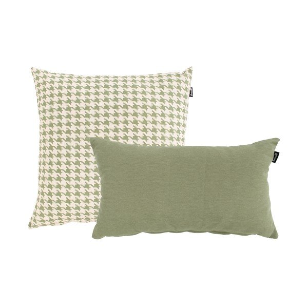 Зелена и бяла външна възглавница , 50 x 50 cm Poule - Hartman-image-2