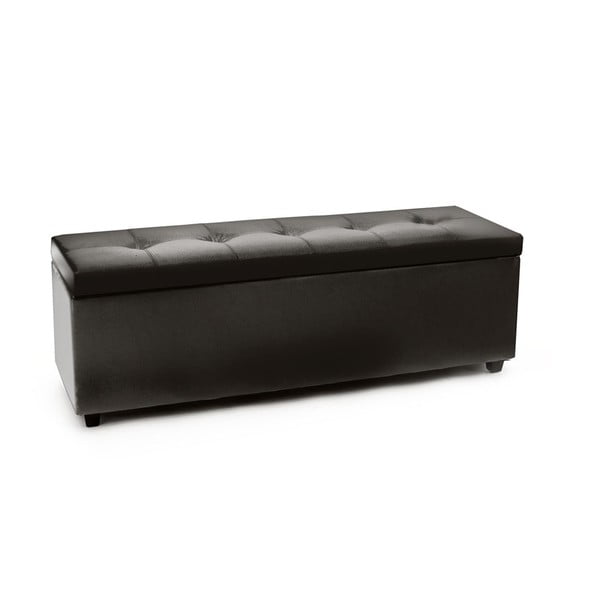 Черна диванна пейка с място за съхранение Cassapanca - Tomasucci