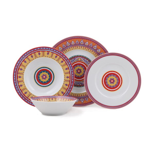 Комплект порцеланови съдове от 24 части Kutahya Color Boris - Kütahya Porselen