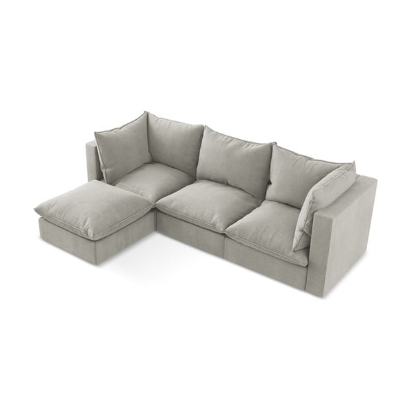 Светлосив ъглов диван (ляв ъгъл) Manao – Makamii-image-2