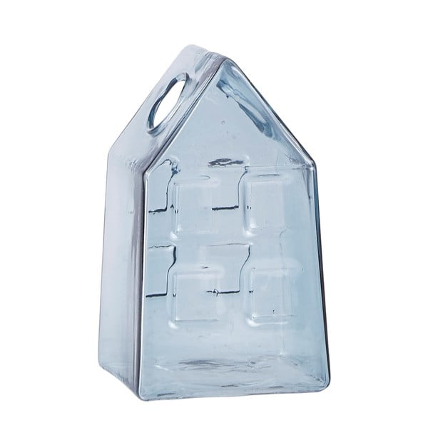 Стъклена фигурка във формата на къща, височина 10 см - Villa Collection