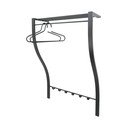Черна метална стенна закачалка с рафт 75 cm Carve – Spinder Design