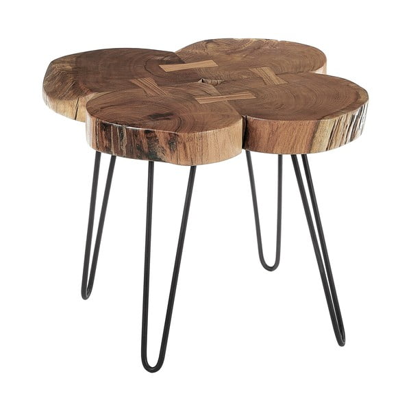 Масичка за кафе с акациев плот 50x50 cm Nandri - Premier Housewares-image-2