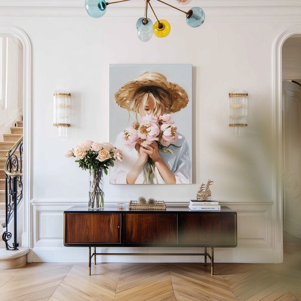 Картина с ръчно изрисувани елементи 70x100 cm Estelle – Styler-image-2