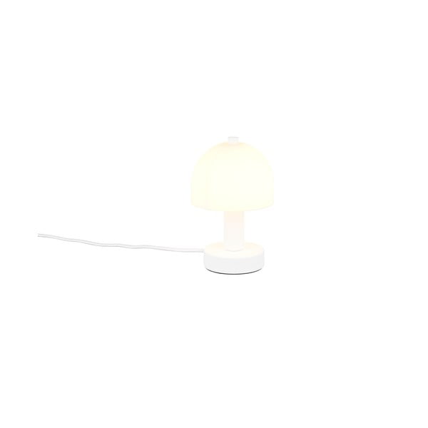 Бяла настолна лампа със стъклен абажур (височина 19 cm) Glenn – Trio-image-3