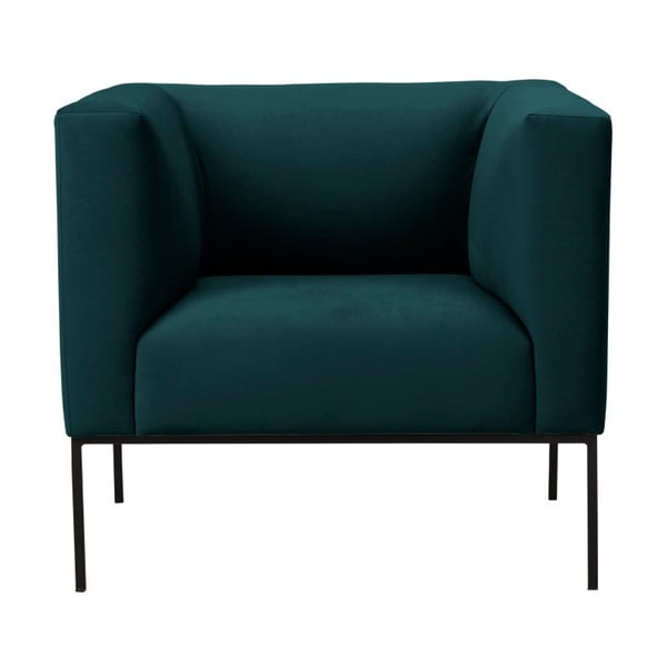 Петролено зелено кадифено кресло Neptune - Windsor & Co Sofas