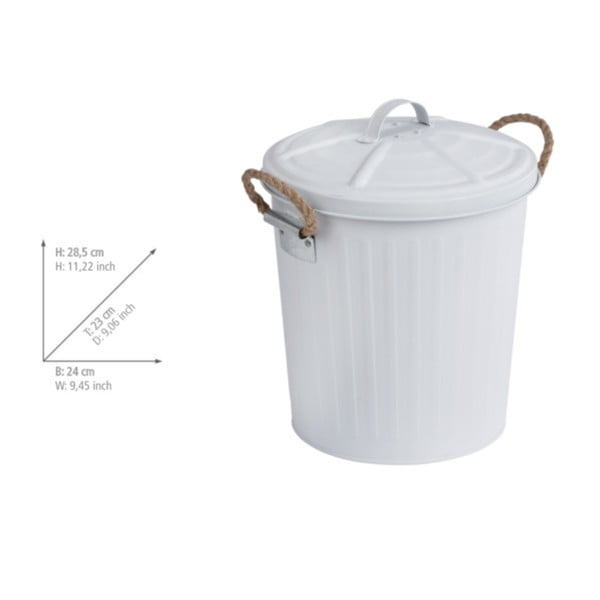 Бял кош за отпадъци от неръждаема стомана Gara - Wenko-image-1