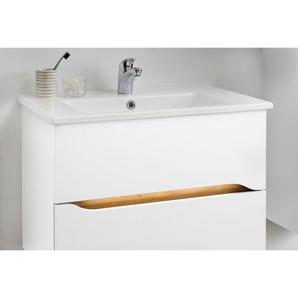 Бял нисък висящ шкаф без мивка 72x51 cm Set 857 – Pelipal-image-4