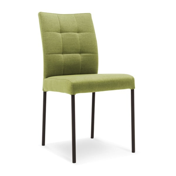 Зелен трапезен стол с черни крака Vento - Mossø
