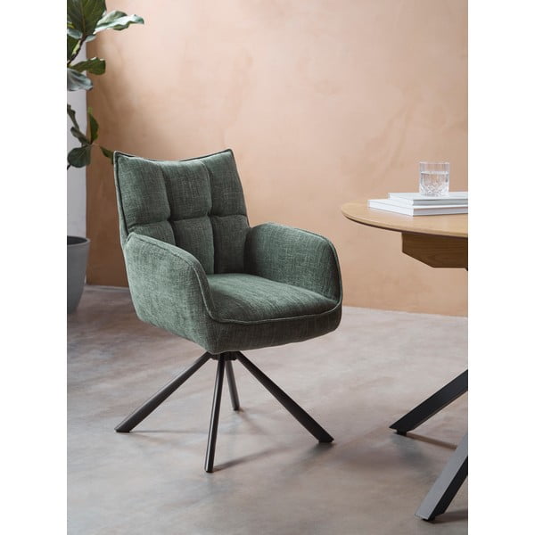 Зелени тапицирани трапезни столове в комплект 2 бр. Marilla – Unique Furniture-image-1