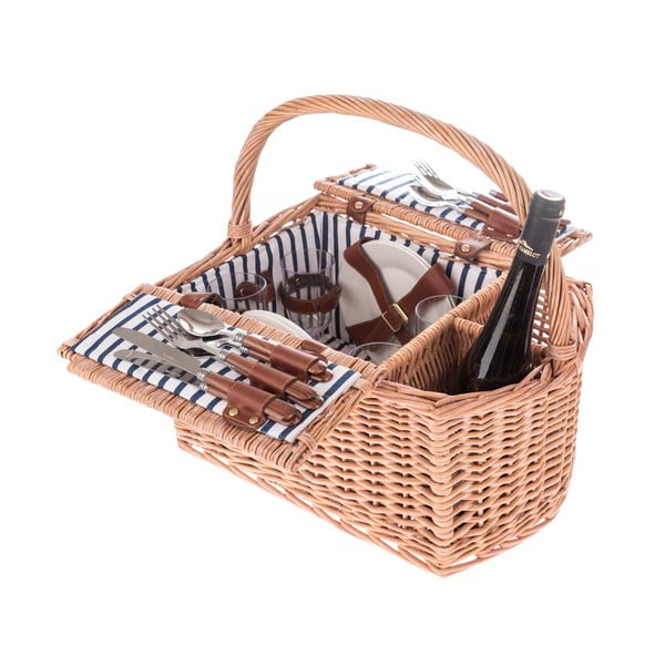 Плетена кошница за пикник , 43 x 39 cm - Dakls